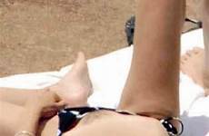 stone sharon topless beach sunbathing 2007 nude naked celeb