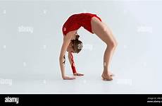 gymnastics backbend leotard rhythmic flexible gymnast