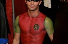 male superheroes costumes cosplay men body superhero paint robin halloween costume hero guy nude superman funny aquaman