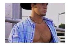 cowboy beefcake rodeo hairy muscular male 4x6 shirtless f145 jock chest