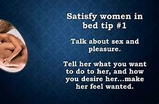 satisfy woman bed