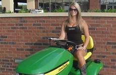 tractors deere john tractor sexy girl garden lawn girls old mowers farm country riding hot small mower jd equipment civic