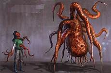 tentacle creature alien concept sci fi creepy deviantart aliens choose board