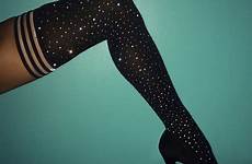 thigh stockings high socks women stocking long sexy knee over bling 1pair cotton
