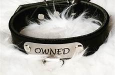 collar bdsm submissive custom owned name sub leash pet
