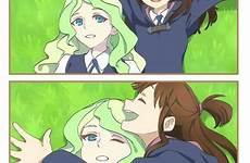 witch academia little diana anime grass comic diakko gay yuri lying lwa board firm ground pixiv comments akko fanart academy