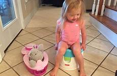 potty training pee her time post cord braided triple hippo making