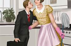 sissy maid deviantart husband feminized petticoated boys vesta dress boy kissing french work visit eve women househusband