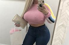 thick sexy big selfies women pink girl sweater jeans hot choose board brunette