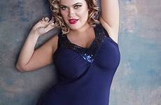 curvy model size roy olyria models plus lingerie large rais victoria