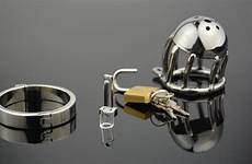 cockcage chastity stainless steel device ring snap male penis cage toys men sex clamp padlock cock games dhgate lock double