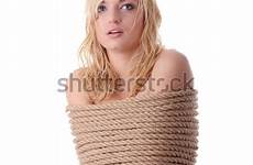 tied rope girl beautiful blond kidnapping concept shutterstock stock search