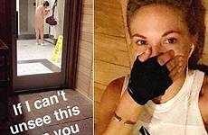 woman gym body dani andrews shower snapchat playboy female sending she fun taking fact joking shaming treadmill merely phone using