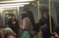 train woman underwear flashes her dancing melbourne skirt caught hour gyrates peak camera been green has