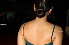 rashmika mandanna backless hot ragalahari close actress release sleeveless gown mandana pre movie beauty