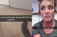snapchat bulge mirror rated charlotte crosby shares bear celebrity stephen shocks fans video