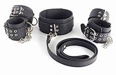 bondage handcuffs cuffs ankle restraints leather slave bdsm shackle collar neck chain suit toy metal games adult sex larger