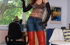 boots leather karina stivali heels madame otk baronessa tacco crotch vestiti uomo eleganti rossa pantaloni imagebam