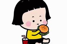 mim eating burger gifs tenor cartoons yam