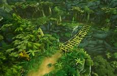 jungle stylized cliff chen foliage