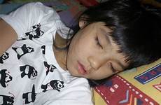 girl sleeping asian tired body preview