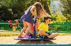 playground kids fun having playing children dreamstime stock young playful summer active tourists preview