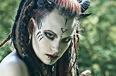 maquillage apocalyptic cyberpunk costume vikingo disfraces larp kostüm makijaż horror kobiety wojowniczki guerrera disfraz
