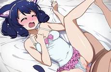 sex legs panties spread show rock anime pov cat pussy open aside cyan female swimsuit leg hair ears piece hentai