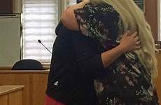 stepmother stepdaughter surprise karla her jessi oklahoma adopts ceremony daughter she mother head coleman robinson after split despite pays bond