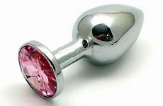 butt plug jeweled jewelry anal plugs pink small large rosebud attractive stainless steel bdsm sex item