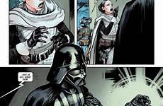 vader darth comic wars star marvel padme panel preview amidala mourns wife issue anakin