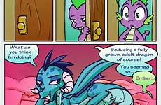 pony little mlp ember xxx spike dragon comic princess gifs female bed 34 gif rule blue green pussy animated cartoon