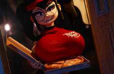 pizza delivery hentai girl tips deviantart thicc blender luscious female