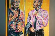 gay identity homosexual painting lgbt oil custom double