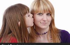 daughter kissing mom mother kiss her happy stock stockfreeimages girl