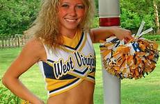 cheerleaders wvu cheerleader cheer cheerleading ncaa ranking bcs chrissy kemmner ribbons aren mountaineers