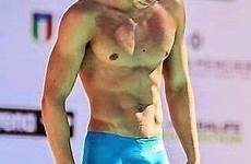 swimmer bulging jammers bulge conor speedo boys handsome