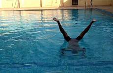 handstand pool underwater