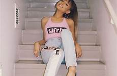 grande ariana glam nude viva sexy press day instagram hollywood west jeans look outfits ama winner imgur hair fotos hawtcelebs