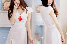 nurse babydoll sexy dress costume nightwear teddy sleepwear madam uniform cosplay skirt night model