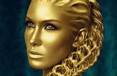 gold deviantart golden body paint skin painting choose board sculpture