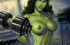 hulk she pumping iron nude sunsetriders7 hentai naked sexy luscious marvel fantasic outfit four workout foundry comic deviantart loading