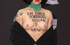 laferte grammys grammy herself exposes protest monlaferte sexy chilean brutality thefappening mgm going oops protesto nip slip aznude fappenist thefappeningblog