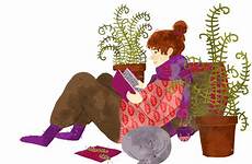 reading animated gif gifs girl giphy behance illustration paulussen lara books tumblr visit letters vintage