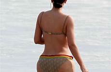 kim kardashian bikini tiny beach tulum back gotceleb post