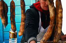 delicacy sausage local kyrgyzstan prison sausages vendor sells prepared getty