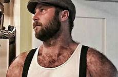 bearded suspenders handsome beefy barba muscle beards hombres muscular chicos gorditos osos