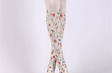 tights floral printed pattern velvet court european retro royal
