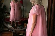 elaine babydoll nighties peignoir boys dollhouse petticoated bettie pinup nightgown 60s nightie fredericks