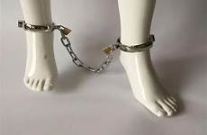 ankle slave cuffs bondage alloy restraint shackle locking emperor zinc gear metal adult men